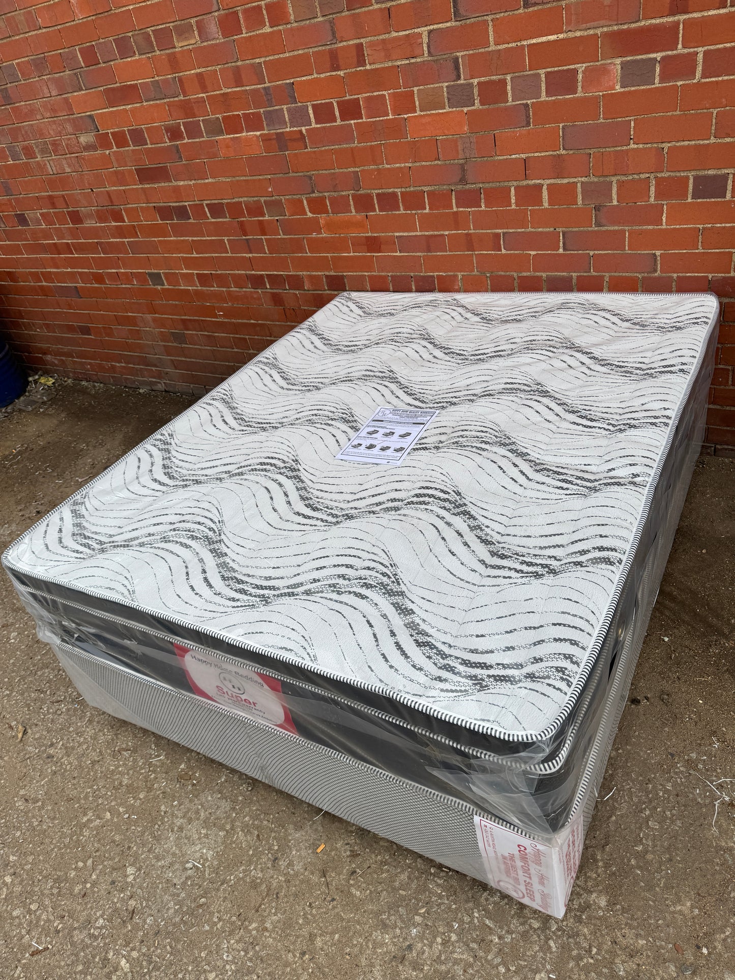 queen euro top spring bed