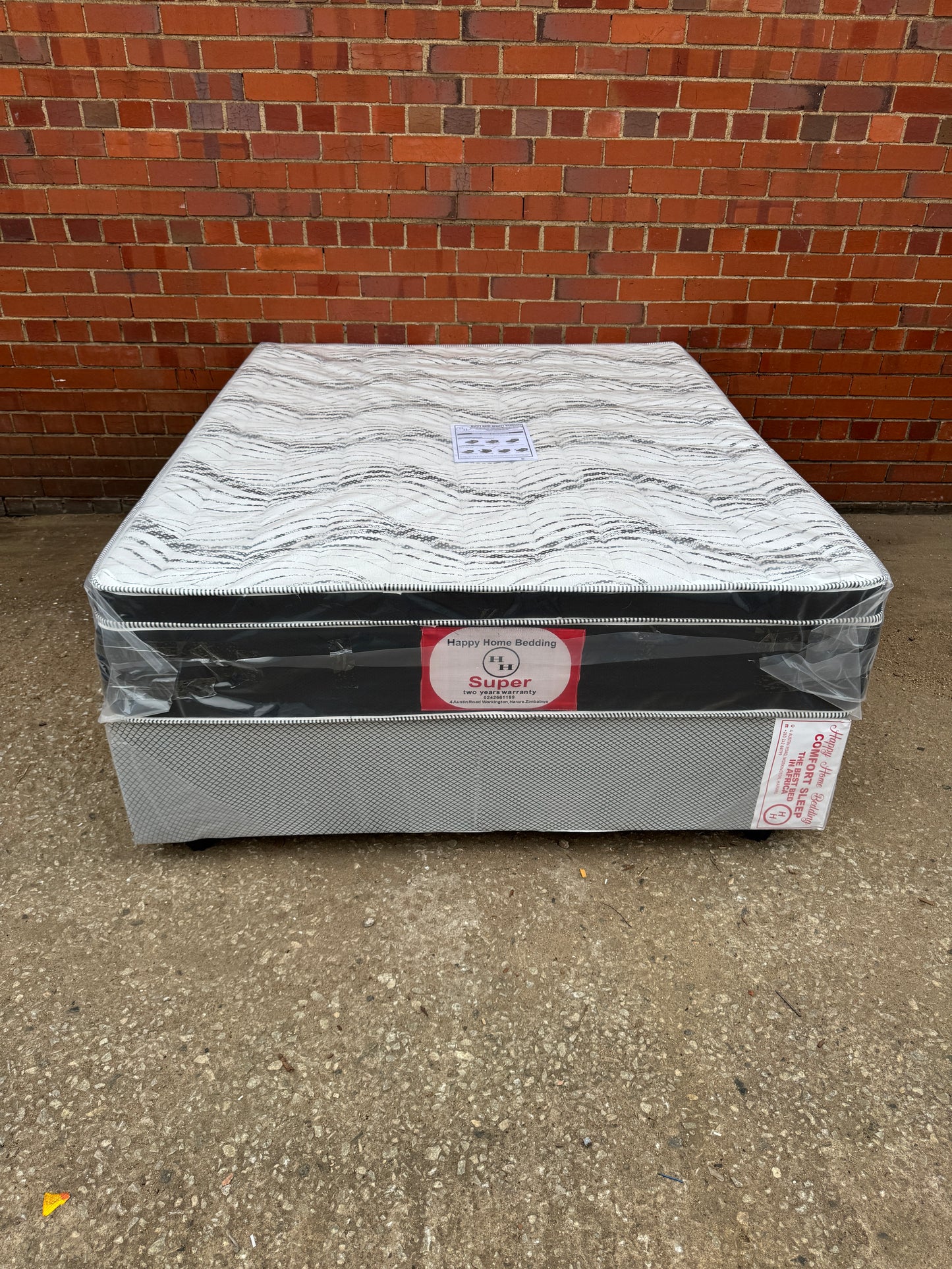 queen euro top spring bed