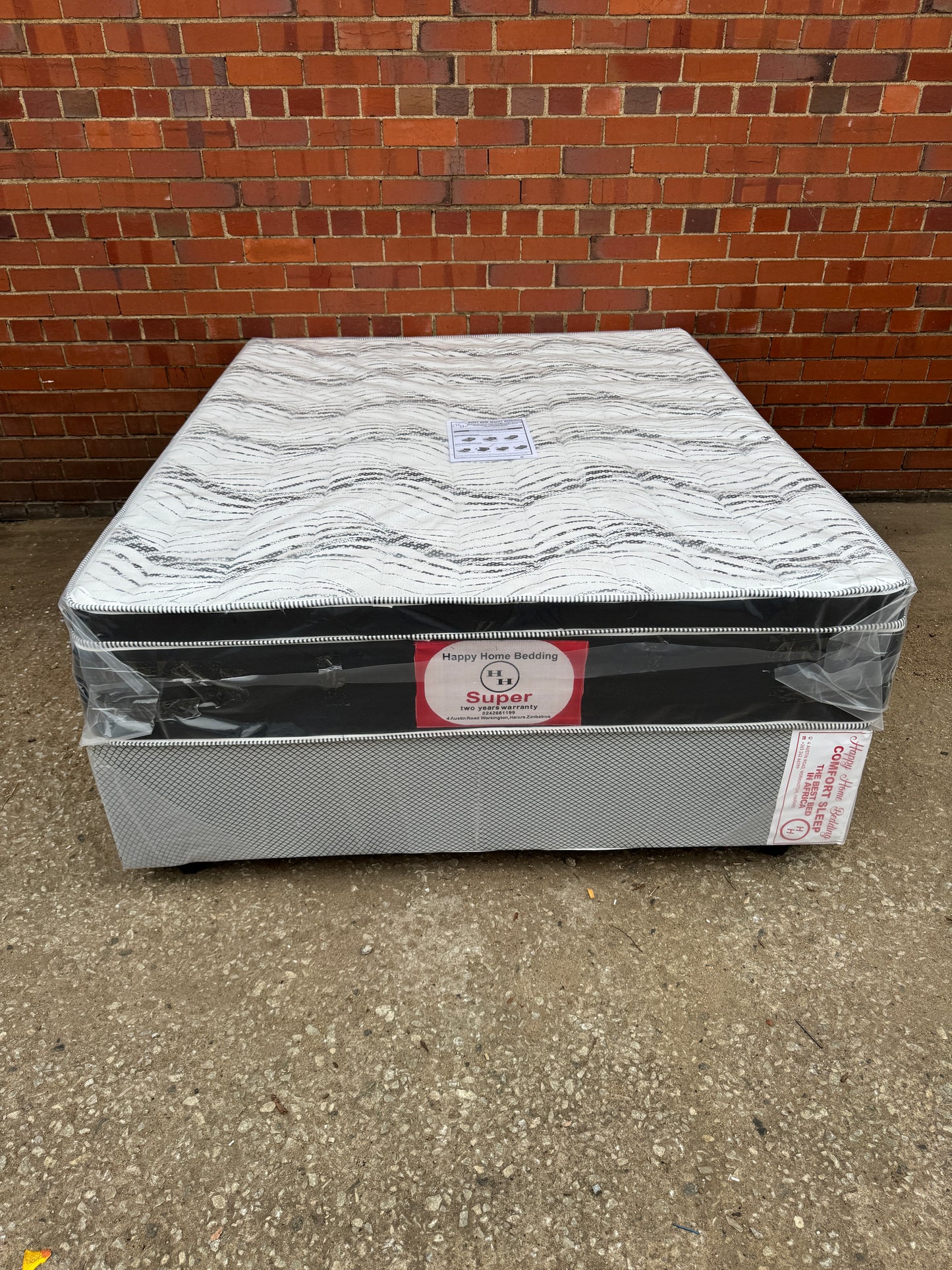 queen euro top spring bed