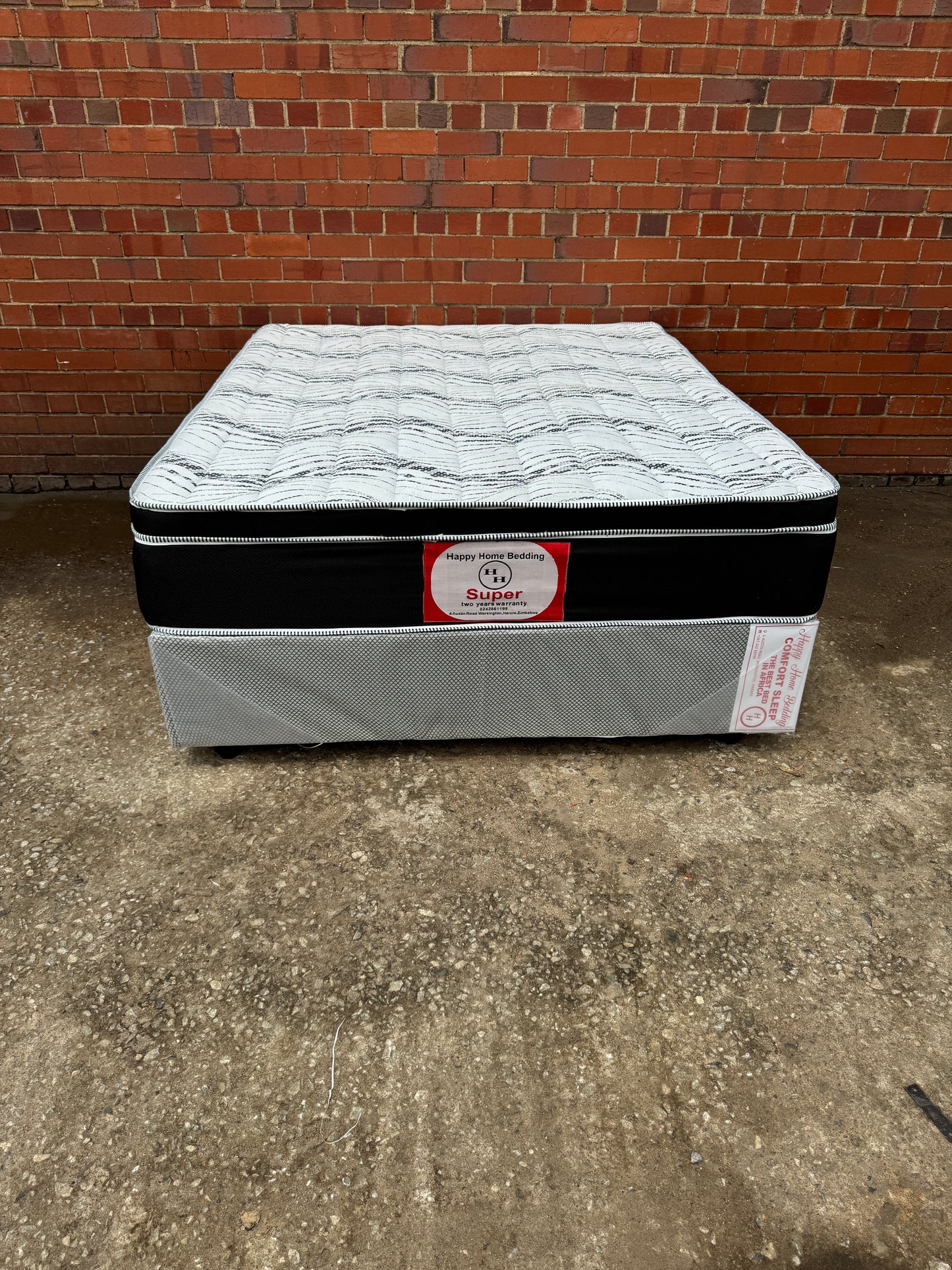 queen euro top spring bed