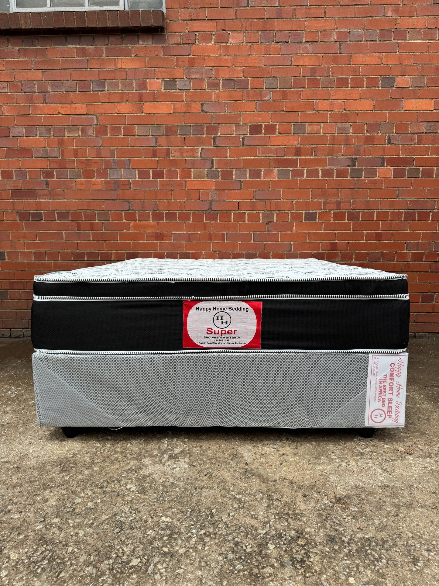 queen euro top spring bed