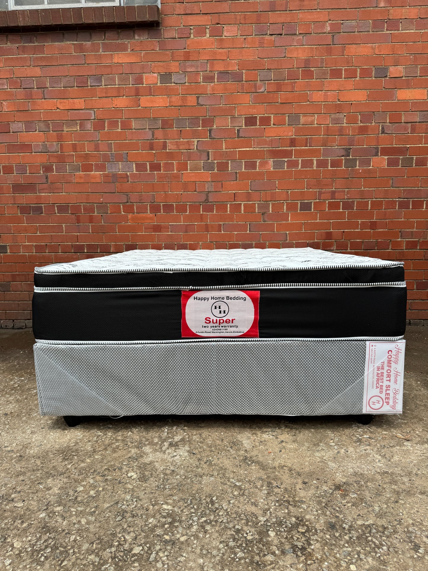 queen euro top spring bed
