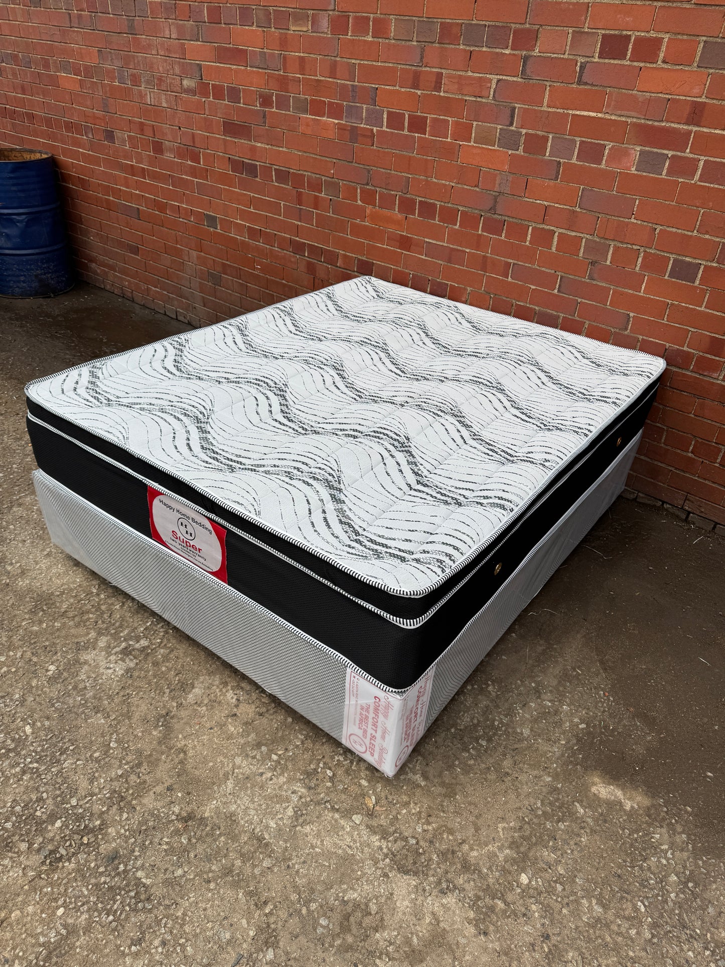queen euro top spring bed