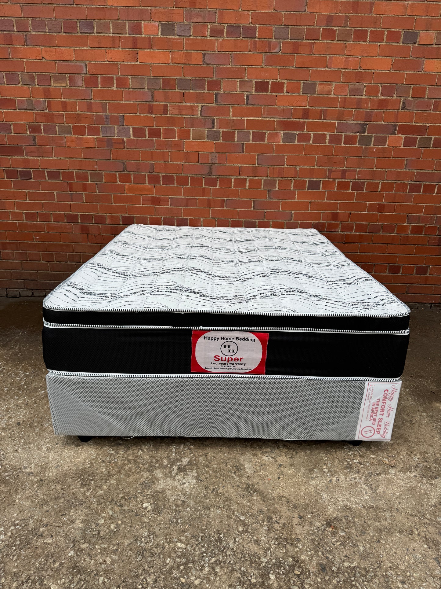 queen euro top spring bed