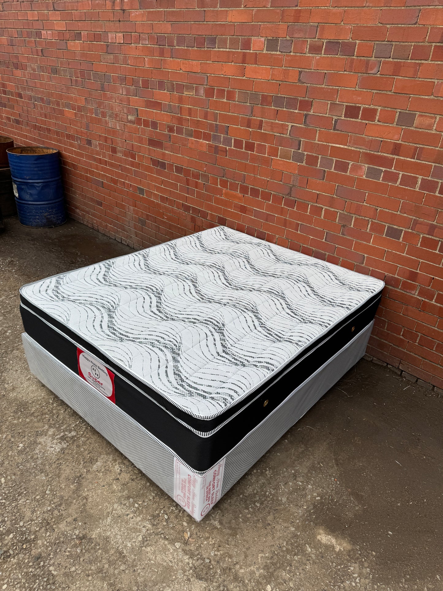 queen euro top spring bed