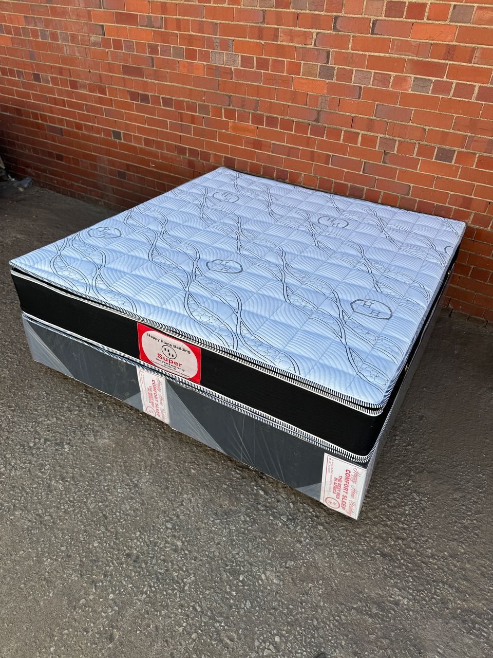 King standard pillow top spring bed