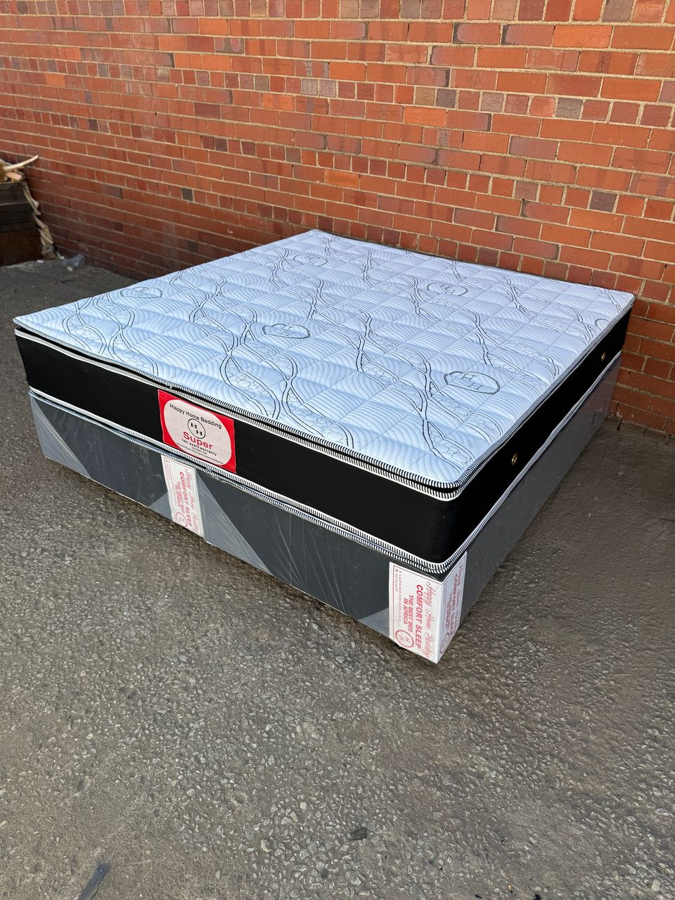 King standard pillow top spring bed