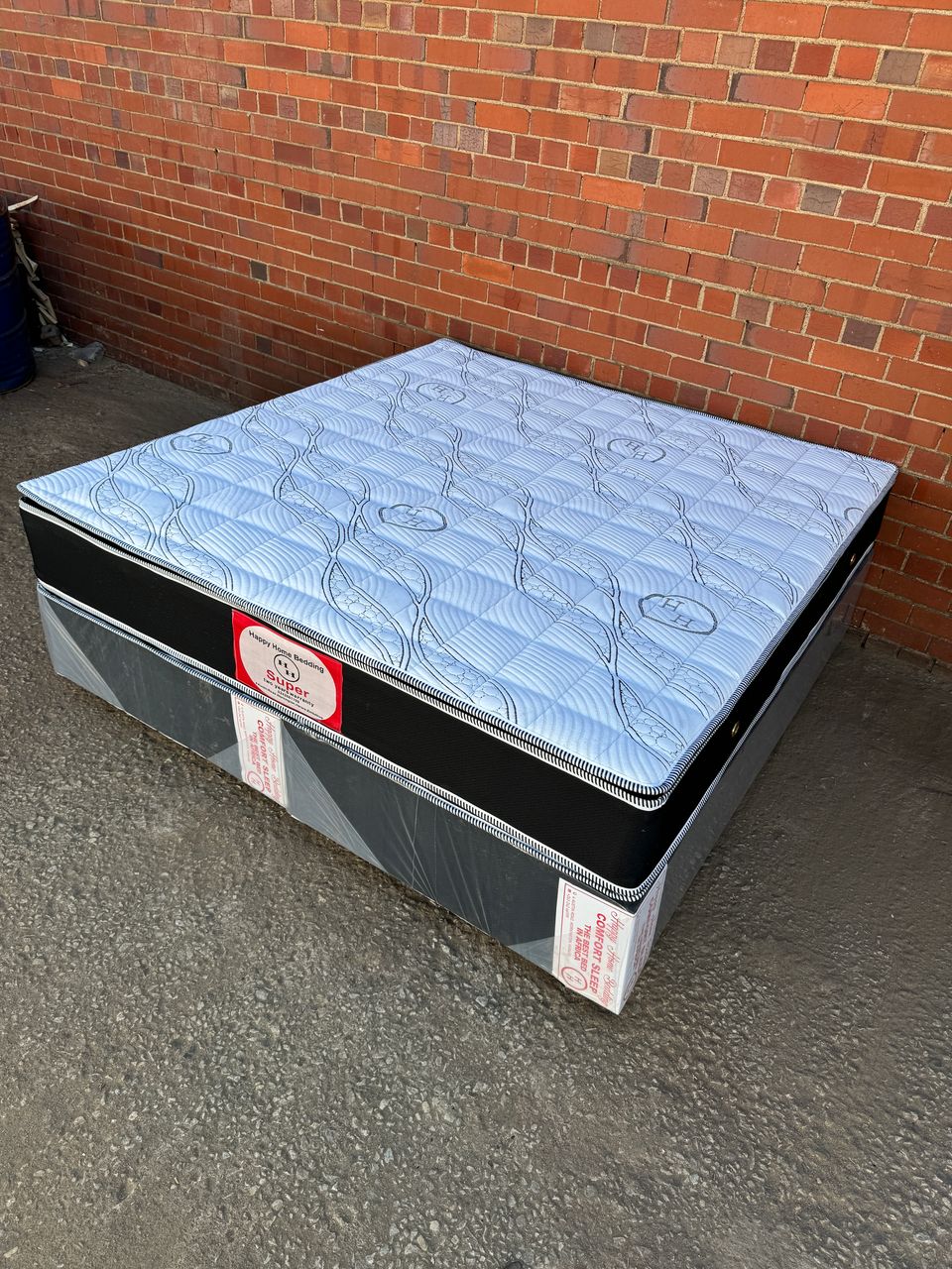 King standard pillow top spring bed