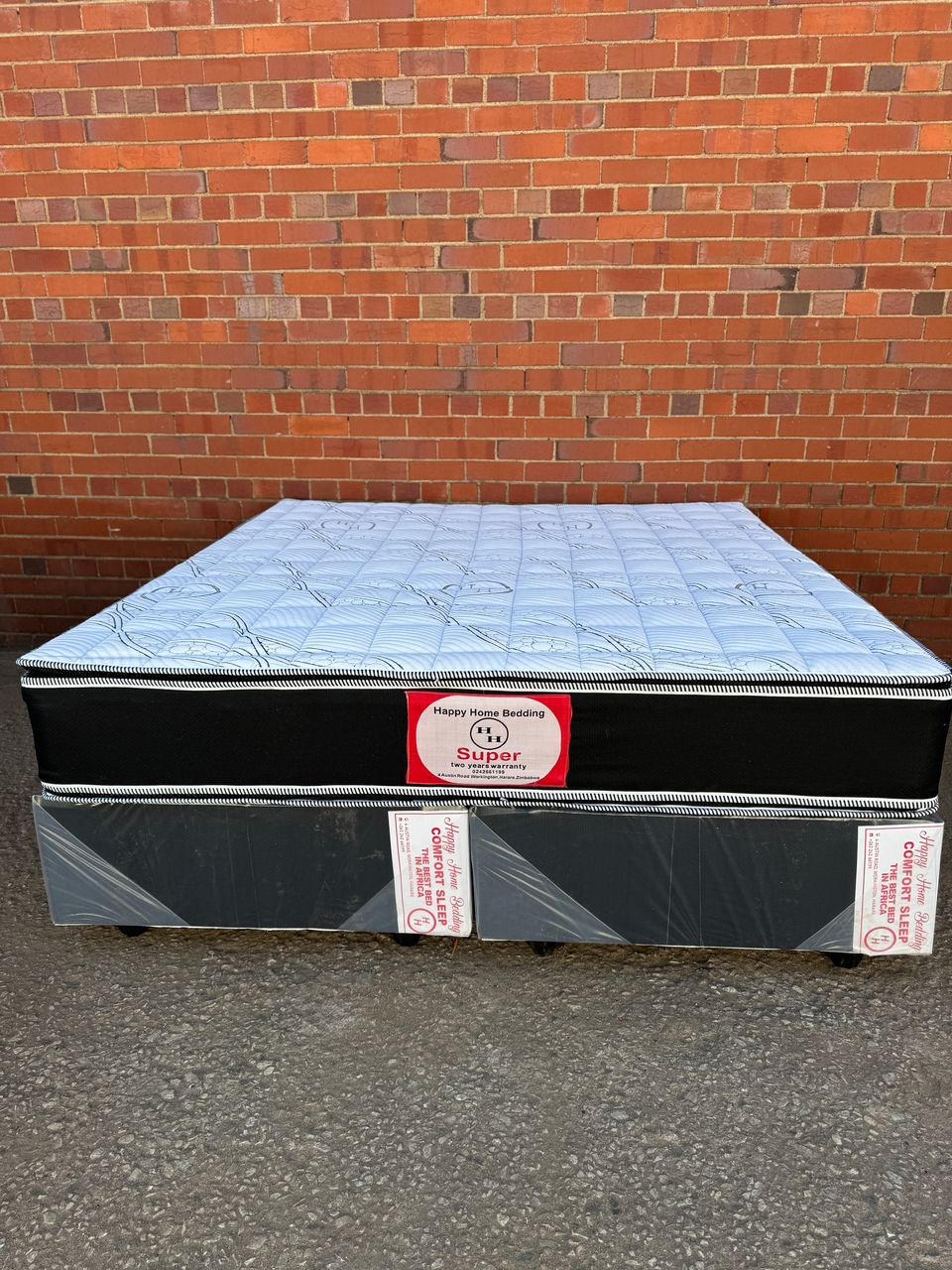 King standard pillow top spring bed