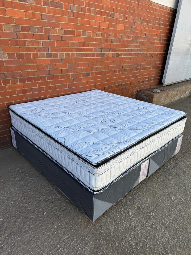 King Happy home dual pillow top spring bed