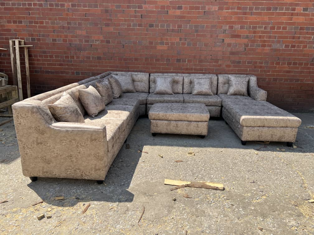 U shape with sleeping couch with back rest