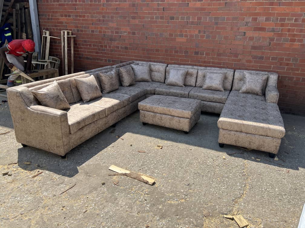 U shape with sleeping couch with back rest