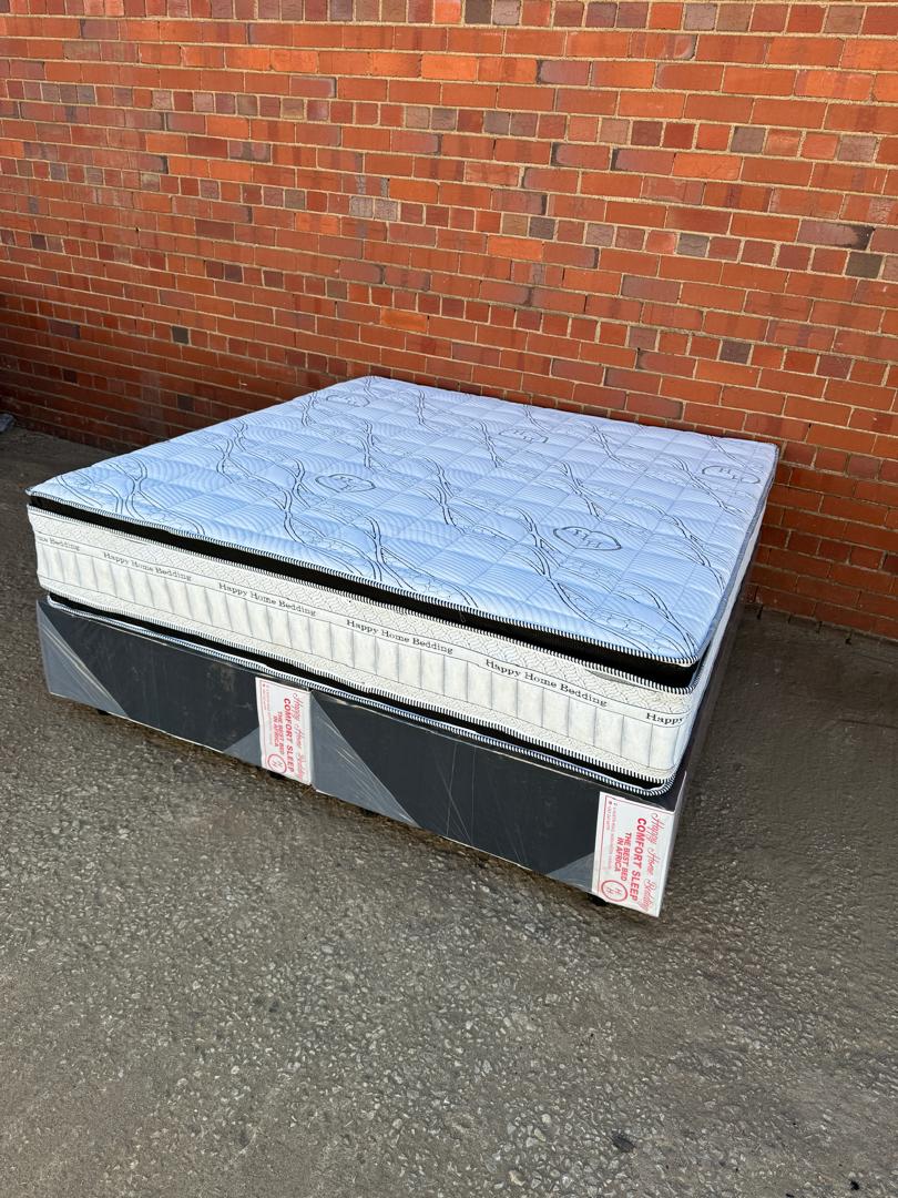 King Happy home dual pillow top spring bed