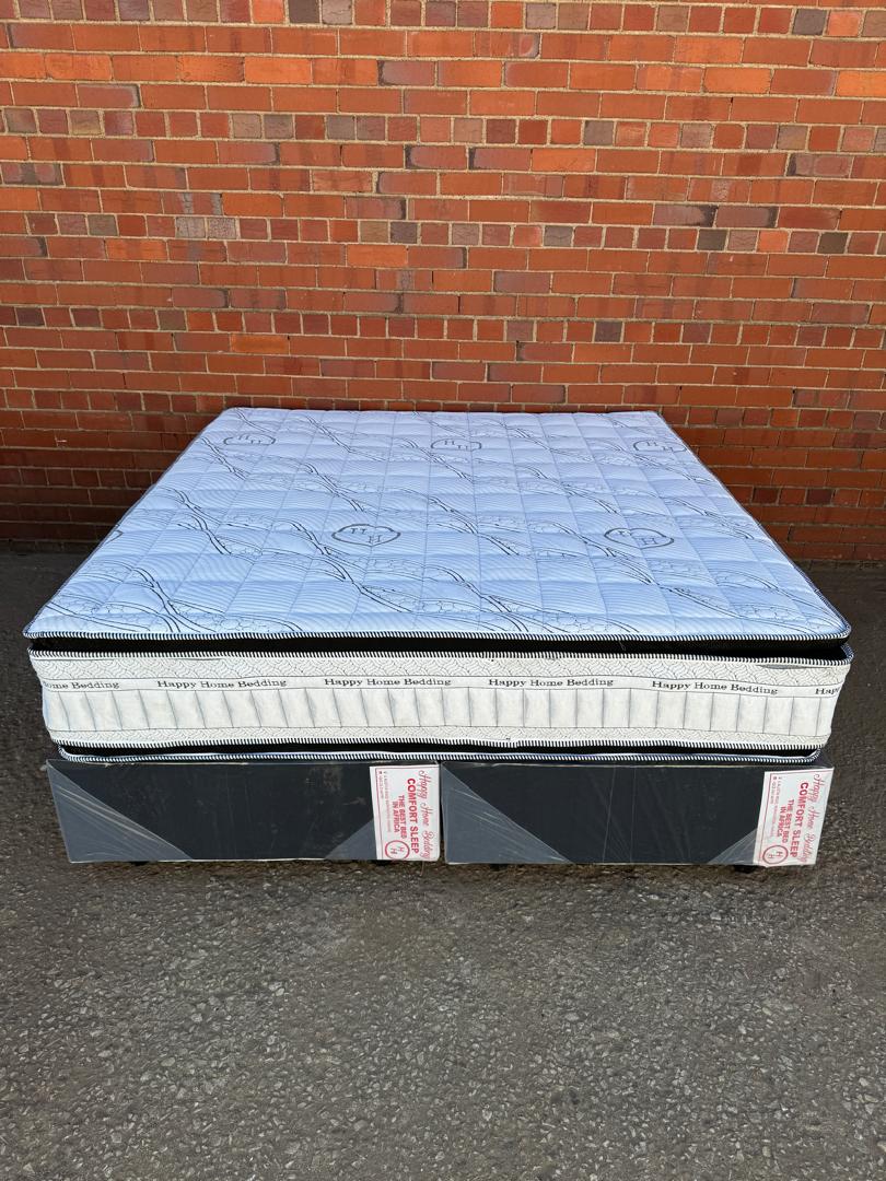 King Happy home dual pillow top spring bed